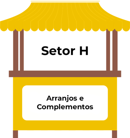 Referência de cor da barraca do Setor H
