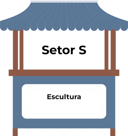 Referência de cor da barraca do Setor S