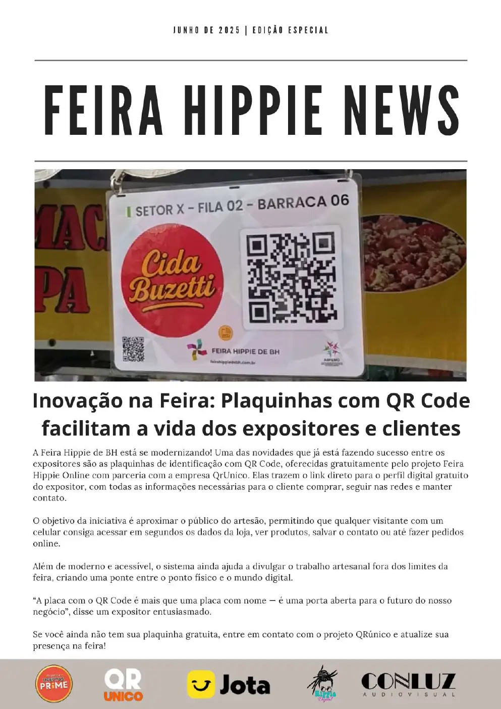Capa do Feira Hippie News de junho de 2025