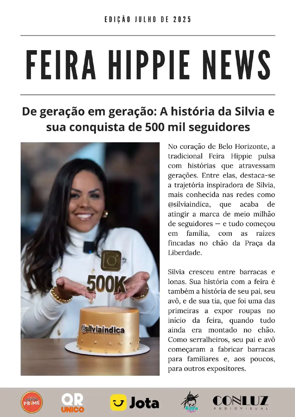 Capa do Feira Hippie News de julho de 2025