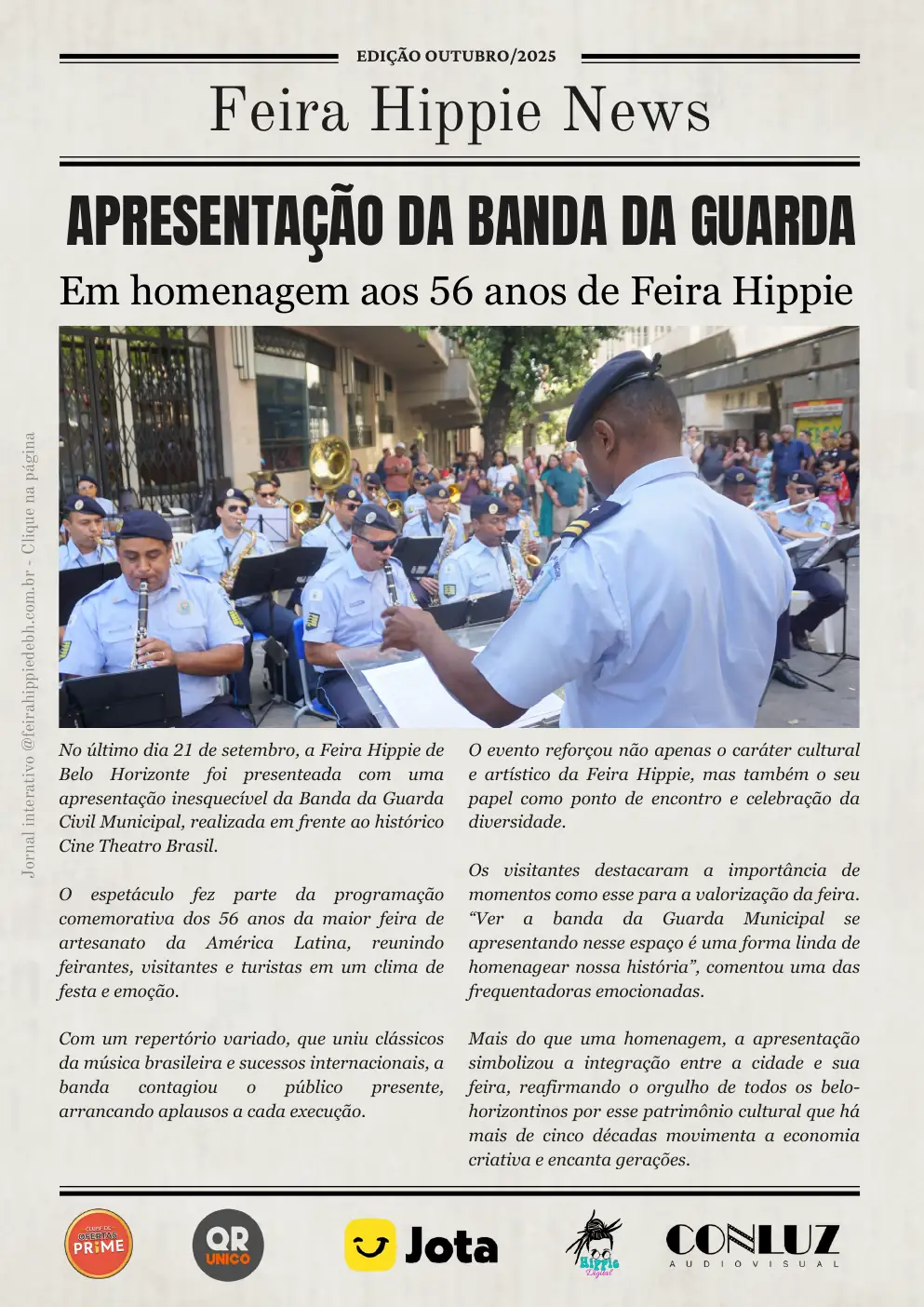 Capa do Feira Hippie News de outubro de 2025